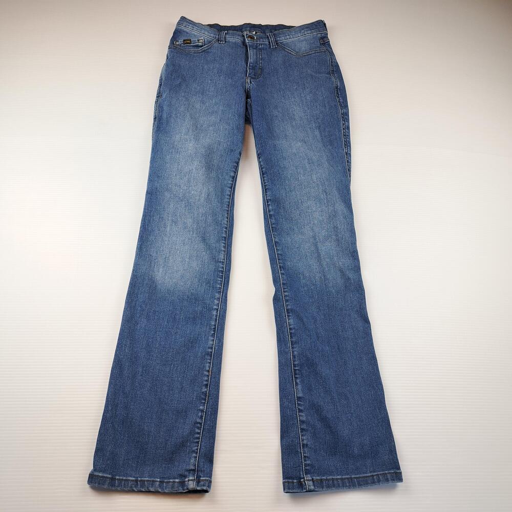 Kuhl Jeans Womens 6 Blue Straight Leg Stretch Denim Medium Wash Stretch Denim